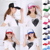 หมวกแก๊ปฟองน้ำด้านหลังเป็นตาข่าย หน้าสีขาว ด้านหลังเป็น SNAP BACK ปรับไซด์ได้ สินค้ามีทั้งหมด 9 สี