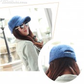Mink Fur Hat Rabbit hat, soft-bodied rabbit, adjustable back Products are available in 6 colors.