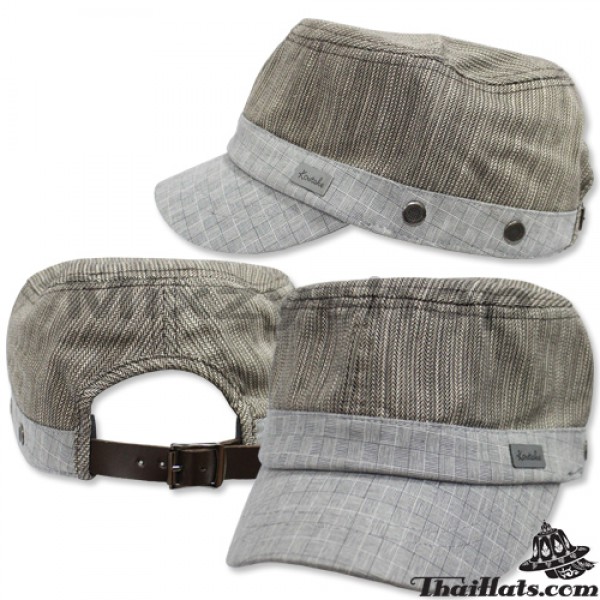 หมวกแก๊ป ผ้าป่าน koutake cap หมวกทรง JAPAN ผ้าป่าน สามารถปรับไซด์ได้ No.#5122