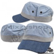 หมวกแก๊ป ผ้า ปีกสั้น แต่งขอบ คาดผ้า หมวกทรง JAPAN คาดผ้า สามารถปรับไซด์ได้ No.#6287