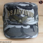 หมวกทรง JAPAN ลายทหารปักลาย U.S.AIR FOCRE หมวกแก๊ปลายพราง ด้านหลังเป็นเข็มขัด ปรับไซด์ได้ No.F5Ah10-0187