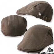  หมวกติงลี่ หมวกติงลี่สีดำ หมวกวินเทจ หมวกแบน หมวกflat cap fashion รุ่นH605 ด้านข้างป็นเข็มขัด สามารถปรับไซด์ได้ สินค้ามีทั้งหมด 4 สี