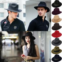 Panama wide hats, Panama hats, flannel hats 100% cotton felt around the head 56-59 cm.