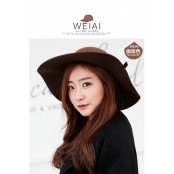 หมวกทรง Floppy Hat ปีกกว้าง ผ้ากำมะหยี่ รุ่น ปีกกว้างกำมะหยี่อัดขอบ