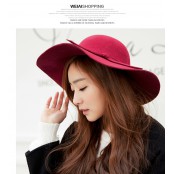 หมวกทรง Floppy Hat ปีกกว้าง ผ้ากำมะหยี่ รุ่น ปีกกว้างกำมะหยี่อัดขอบ