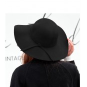 หมวกทรง Floppy Hat ปีกกว้าง ผ้ากำมะหยี่ รุ่น ปีกกว้างกำมะหยี่อัดขอบ