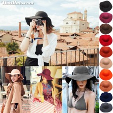 Floppy Hat Floppy Hat Felt 100% foldable in the pocket. There are 10 colors.