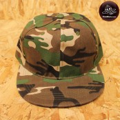 หมวก hiphop ลายพราง ทหารสีเขียว ด้านหลังเป็นSNAPBACK ปรับไซด์ได้