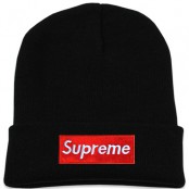 หมวกไหมพรม SUPREME สีดำ