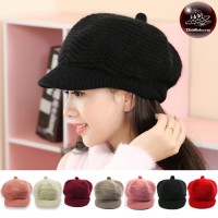 Pumpkin Hat Knitting Yarn Wings Pumpkin Hat Wool Knitting Hat Knitted hat with thick knit wings No.003