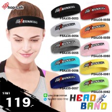 Fashionable Hairstyle Headband, Sweatband, Just Keep Running, Flexible, 100% cotton, comfortable to wear, 10 colors. No.F5Aa35-0053