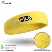 ผ้าคาดศีรษะซับเหงื่อปัก  FILA  ผ้าcotton 100% สวมใส่สบาย มี 10 สี No.F7Aa35-0011