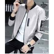 เสื้อแจ็คเก็ต Boyhood Bomber ผ้าร่มสีเทาใส่ได้สองด้านในตัวเดียว มี 5 size No.PJ13