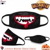 Thick Curved Halloween Gag, Devil Pattern Mouth Fashion Gag, Halloween Mask No.F7Ac25-0073