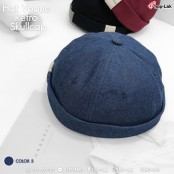 หมวกมิกิแบบตีนตุ๊กแกหนังติดป้ายผ้า มี 3 สี สามารถปรับขนาดได้ หมวก MIKi CAP No.F5Ah31-0056
