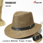 หมวกปานามาสาน เข็มขัดหนัง  panama hat  หมวกทรงสวย ที่เหมาะกับทุกฤดูกาล F5Ah16-0095