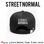  หมวกแก๊ปแบบเข็มขัดปัก STREET NORMAL #สีดำ F7Ah15-0064 