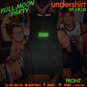 เสื้อกล้ามผ้าพื้น COTTON CONTINUE  Concept  full moon party เนื้อนิ่ม เฟล็กซ์  IDENGO สะท้อนแสง ใส่สบาย  4 ไซด์ No.F7Cs01-0001