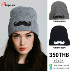 Fashion hat Knitted beard hat with 2 colors No. F7Ah14-0004