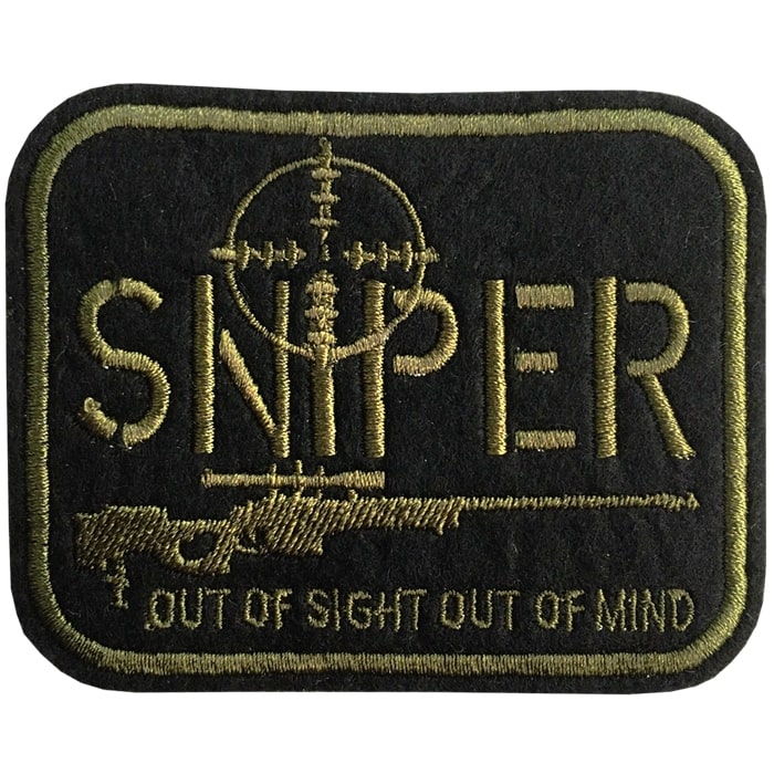 อาร์มปักลาย SNIPER OUT OF SIGHT